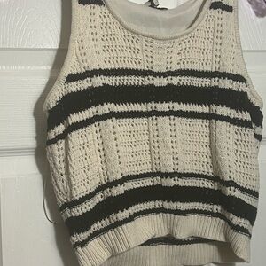 Freshman Cream Knit Top